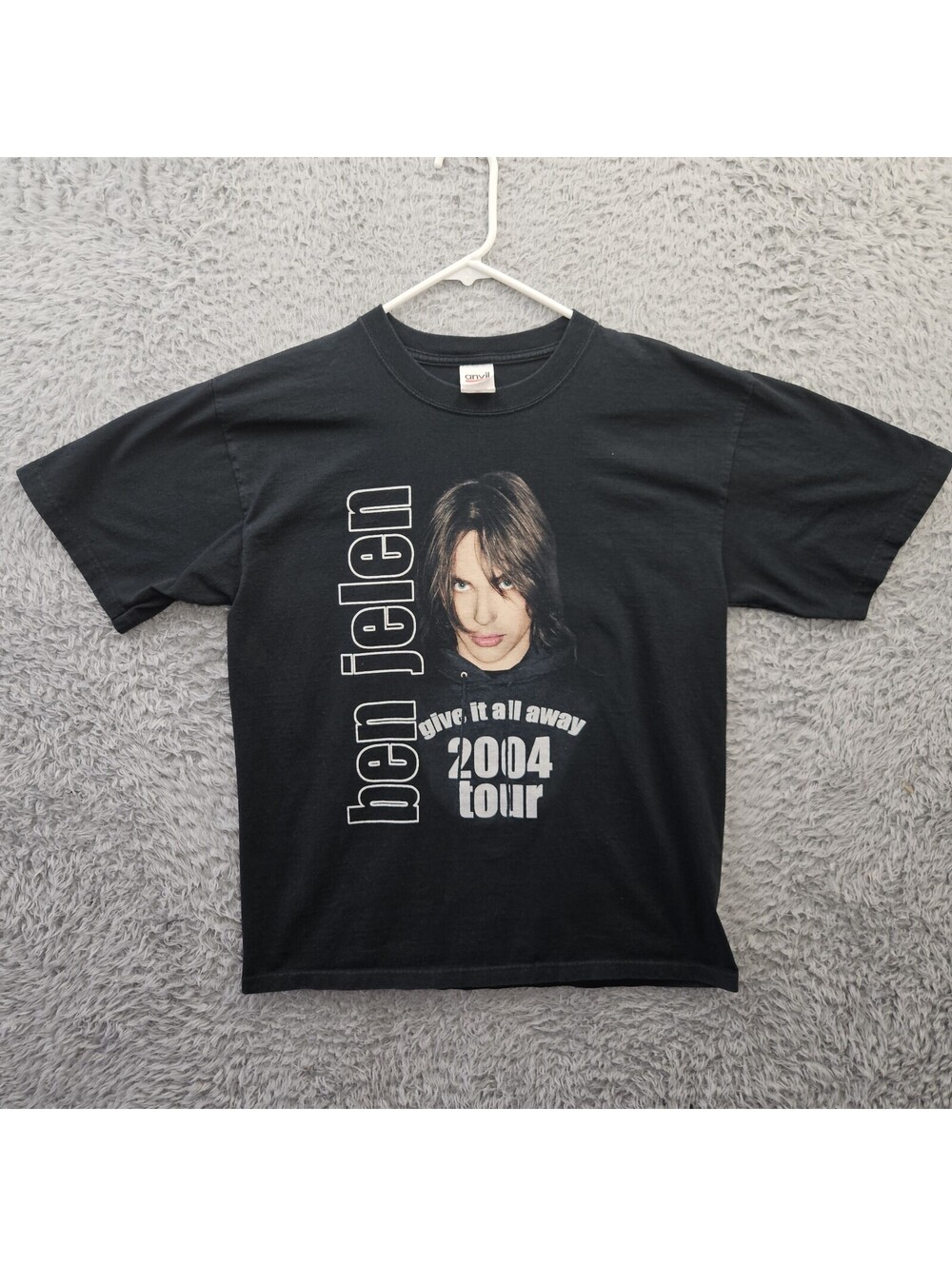 Ben Jelen T Shirt 2004 Tour Vintage Y2K Rare Item ANVIL Medium Give it all Away